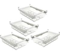 lot de 4 bacs à oeufs pour réfrigérateur sans couvercle | Organiseur universel pour réfrigérateur pour 15 oeufs | Tiroir supplémentaire pour le réfrigérateur | Boîte de rangement compartiment réfrigér
