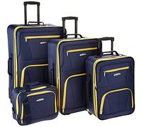 Lot de 4 Bagages à roulettes Rockland, Bleu Marine (Bleu) - F32-NAVY