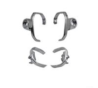 Lot de 4 bagues de poignée de porte intérieure argentées, pour Porsche pour Cayenne 2011-2017, accessoires intérieurs de rechange ABS