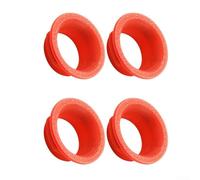 Lot de 4 bagues de serrage de frein en plastique conçues pour MT5 et MT7 à 4 pistons pour améliorer l'identité visuelle du boîtier (rouge)