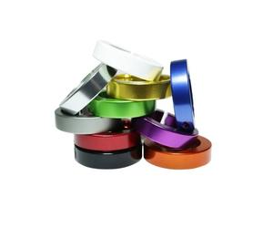 Lot de 4 bagues double Sensus Lock On Odi Argenté
