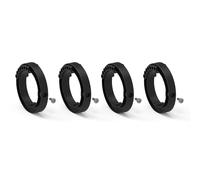 Lot de 4 bagues pour attaches verrou renforcées - tube ZF Ø 64 mm