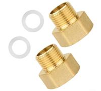 Lot de 4 bagues réductrices en laiton forgé 3/8 mâle vers 1/2 femelle pour BSP pour une utilisation dans des applications nécessitant une résistance à l'humidité et au cyclisme thermique