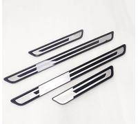 Lot de 4 Baguettes de seuil de Porte en Acier Inoxydable pour Chevrolet Corvette C8 Stingray Z51 2020-2023 - Protections adhésives pour seuil de Porte