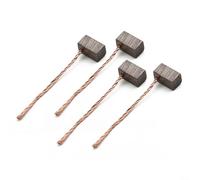 Lot de 4 balais de carbone 6 x 6 x 10 mm pour moteur de soufflerie, moteur de ventilateur, moteur d'essuie-glace et moteur de levage à battant - Ensemble de brosses de rechange pour réparation de