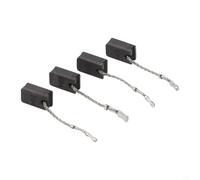 Lot de 4 balais de charbon de rechange pour meuleuse d'angle GWS12-125S et GWS12-150S - Type E64, 6 x 10 x 17 mm, compatible avec 1200 W
