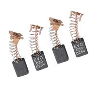 Lot de 4 balais de charbon de rechange pour moteur Evolution Rage 3-S et Fury 3-S pour scie à onglet 210 mm, brosse moteur électrique 6 x 11 x 16 mm, restaure la fonction de frein électrique