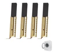 Lot de 4 Balais de Charbon L94MF7, Brosses À Insert en Carbone L94MF7 pour Machine à Laver Compatible Whirlpool Welling de Machine à Laver Accessoires de Remplacement d'inserts 5x13.5x39.6mm