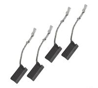 Lot de 4 balais de charbon pour Bosch pour meuleuse d'angle 1200 W GWS12 125S/GWS12 150S E64 Brosse de réparation de moteur avec fil et ressort 6 x 10 x 17 mm