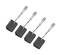 Lot de 4 balais de charbon pour meuleuse d'angle WEP 15-150, pièce de rechange 316055220, 6 x 12,5 x 15,3 mm, compatible avec meuleuse d'angle