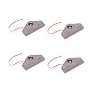Lot de 4 balais de charbon pour moteur de sèche-linge contenant du cuivre 6597490 5007 (30 x 16 x 4 mm) compatible avec sèche-linge Miele 5153702/4490382