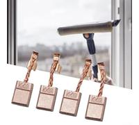 Lot de 4 balais de charbon pour moteur électrique CB-440 CB-448 CB-436 195021-6 - Haute durabilité - Contact en cuivre - 13 x 10 x 3 mm