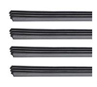 Lot de 4 balais d'essuie-glace sans cadre de 32 pouces, bandes en caoutchouc sans os, essuie-glace réglable rechange, accessoires universels pour la plupart des véhicules et motos.