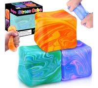 Lot de 4 balles anti-stress, amusantes, pour soulager l'anxiété et apaiser les mains, jouet sensoriel, cadeau, jouet pour enfants et adultes (A)