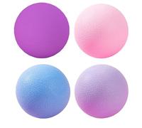 Lot de 4 balles anti-stress, force de préhension antidérapante 2, 36 pouces pour soulager le stress, balles d'exercice pour les mains, le Bedo et le poignet, balle d'exercice pour les muscles