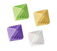 Lot de 4 balles d'adoucissant de tissu de 6,5 cm - Boules de séchage réutilisables pour vêtements, non toxiques pour l'entretien des vêtements dans les appartements, dortoirs et linge domestique