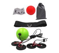 Lot de 4 balles de réflexes React Ball Plus 2 Fasce Regolabili, idéales par minuterie, Precisione, Focus E Formazione Di Coordinazione Occhi Per Boxe, MMA E Krav Mega, balles d'entraînement de boxe