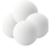 Lot de 4 balles d'écume pour jacuzzi et piscine, absorbeurs réutilisables, dissolvant d'huile flottant de 7,6 cm, nettoyant lavable et durable, balles en éponge pour spa, aide à prolonger la durée de
