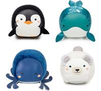 Little Big Friends Lot de 4 balles Doodballs - Océan - sensorielles, sons de grelots