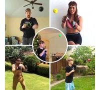 Lot De 4 Balles Réfléchissantes De Boxe + 2 Bandeaux Parfait Pour L'entraînement De Réflexe, De Réaction Et De Coordination ?il-Main