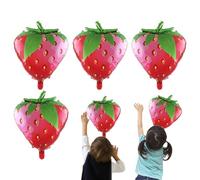 Lot de 4 ballons en forme de fruit, en feuille de fruits, accessoires photo de légumes, décorations pour fête d'anniversaire sur le thème du genre