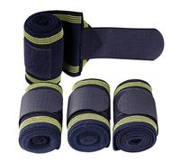 Lot de 4 bandages de jambe d'équitation souples pour chevaux qui aident à prévenir les dommages aux tendons et à garder cela propre