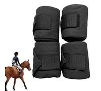 Lot de 4 bandages élastiques et stables pour jambes de cheval réutilisables | Compression respirante pour chevaux, soin léger pour le cheval