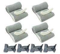 Lot de 4 bandages israéliens pour tourniquet tactique de 10,16 cm, bandage d'urgence israélien avec emballage sous vide pour les premiers secours en cas de blessures de combat, soins des plaies