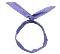 Lot de 4 bandeaux bohème pour femme - En denim - Oreilles de lapin - Bandeau avec fil de fer - Larges bandeaux rétro - Pour femme - Pour le quotidien, le maquillage et le yoga - Bleu F