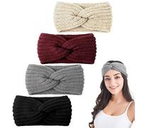 Lot de 4 bandeaux d'hiver pour femme - Bandeau d'hiver pour femme - Bandeau d'hiver - Bandeau d'hiver pour femme - Bandeau d'hiver pour femme