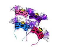 Lot de 4 bandeaux étincelants à LED pour le Nouvel An 2025 - Accessoires de fête - Accessoires de vie nocturne