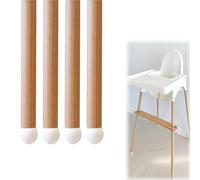 Lot de 4 Bandes Adhésives Décoratives pour Chaise Haute Bandes Adhésives Autocollants de Style Bambou, Compatibles avec la Chaise Haute IKEA Antilop
