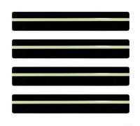 Lot de 4 bandes antidérapantes phosphorescentes pour marches d'escalier avec bande lumineuse, adhérence antidérapante pour marches, autocollants de sécurité imperméables en PVC pour intérieur et