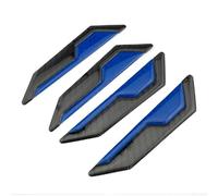 Lot de 4 bandes autocollantes réfléchissantes pour portière latérale de voiture, protection contre les rayures pour tous les véhicules (bleu)