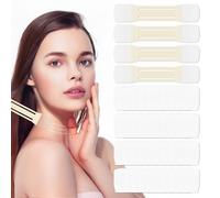 Lot de 4 bandes de lifting invisibles - 40 autocollants - Pour le visage et le cou - Imperméables - Avec bandes élastiques - Idéal pour le lifting du visage et du cou