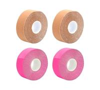Lot de 4 bandes de lifting pour le visage, patch de curing tape, patch anti-rides, ruban de beauté, bande de lifting du visage (rose, teint)