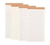 Lot de 4 bandes de phrase pour enseignants - Petits blocs-notes portables - 50 feuilles de notes de poche - Carnet de notes de notes de choses à faire - Organiseur quotidien pour le travail et le