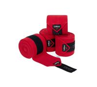 Lot de 4 bandes de polo pour cheval LeMieux Classic Rouge Full
