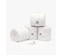 Lot de 4 bandes de polo pour cheval Premier Equine Blanc TU