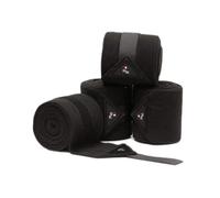 Lot de 4 bandes de polo pour cheval Premier Equine Noir TU