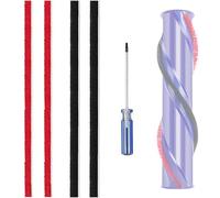 Lot de 4 bandes en peluche de rechange pour aspirateur Dyson Original New V7, V8, V10, V11, avec tournevis (New V7)