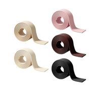 Lot de 4 bandes isolantes autocollantes en mousse anti-gel avec finition décorative - Protection thermique d'hiver et anti-collision pour tuyaux d'eau (blanc)