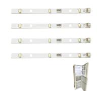 Lot de 4 bandes lumineuses LED compatibles avec RONGSHENG/HISENSE pour réfrigérateurs modèlesMDDZ-162A, 1629348 et 1529227, 12V 2W, compatible avec Kenwood KIFF5017/KIFF5020/KIFF7017/KIFF7020