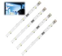 Lot de 4 Bandes Lumineuses LED pour Réfrigérateur RONGSHENG/HISENSE | E349766 MDDZ-162A 1629348 DC12V 2W, Barre Lumineuse Led,éclairage pour Réfrigérateurs