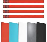lot de 4 bandes magnétiques | 5 x 50 cm rouge | 32 aimants inclus