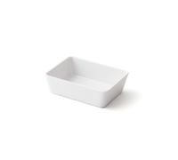 Lot de 4 barquettes blanches, en mélamine, L.7.5*l.10*h.3.5 cm Plastorex