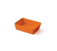Lot de 4 barquettes oranges, en mélamine, L.7.5*l.10*h.3.5 cm Plastorex