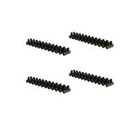 Zenitech - Lot de 4 barrettes 12 plots section 25mm² - Noir Noir