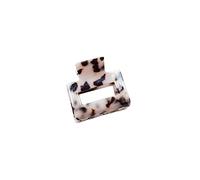 Lot de 4 barrettes à cheveux carrées - 5 x 5 cm - En acrylique - Antidérapantes - Colorées - Accessoire de coiffure pour femmes et femmes - Cheveux épais et fins - Gris noir