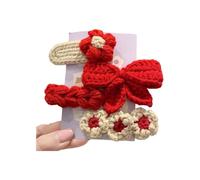 Lot de 4 barrettes à cheveux en tricot Chapeaux élégants pour un style de mode avec plusieurs belles formes Tenue forte Accessoires de cheveux Femme Pince à cheveux
